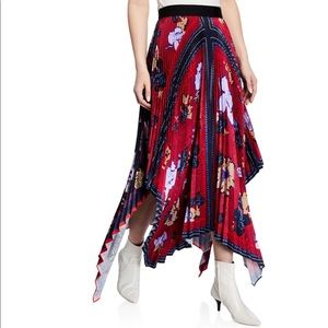 🆕Yigal Azrouel Pleated Handkerchief Midi Skirt